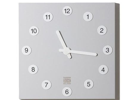 Danese Milano Oramai  By Giulio Iacchetti Wall Clock Silver Cheap