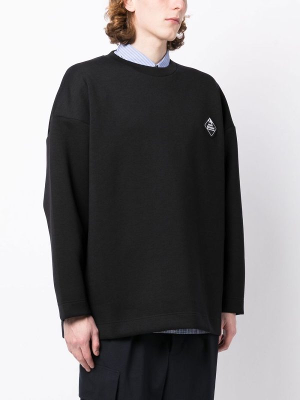 Patch-Detail Crew-Neck Sweatshirt Online