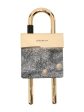 Two-Tone Brass Padlock Fashion