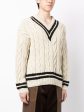 Cable-Knit V-Neck Jumper Online