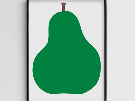 Danese Milano Pear   Due, la Pera   Enzo Mari 1963 Silk Screen Art Print Framed Cheap