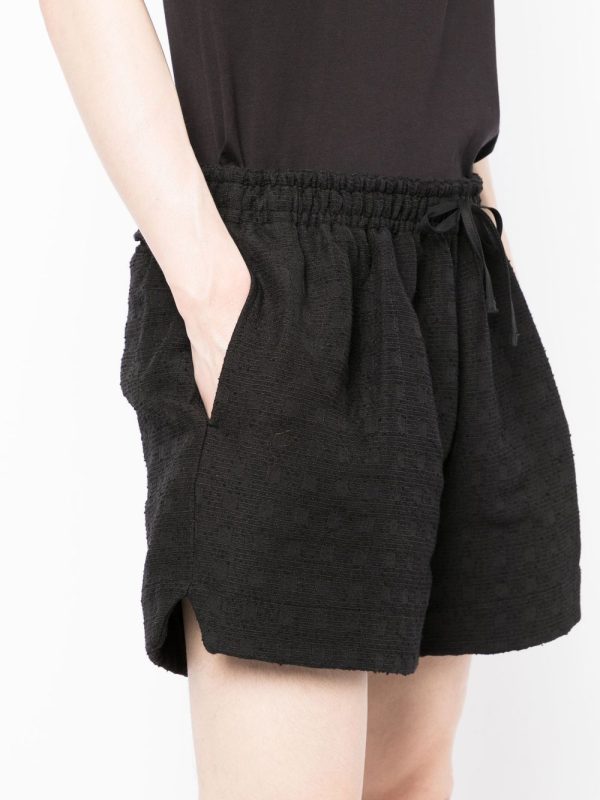 Check-Jacquard Elasticated Shorts Fashion