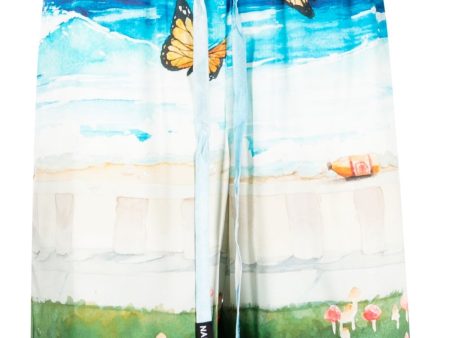 Butterfly Beach Silk Shorts on Sale