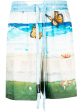 Butterfly Beach Silk Shorts on Sale