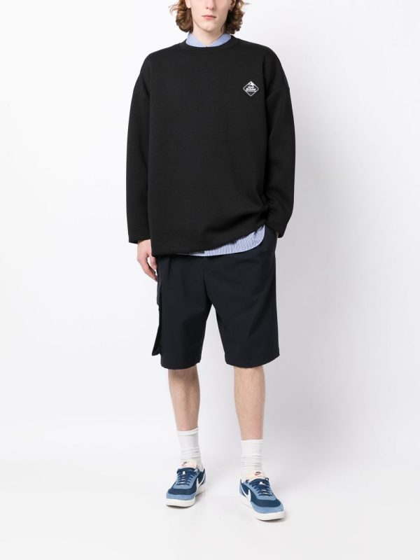 Patch-Detail Crew-Neck Sweatshirt Online