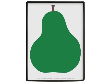 Danese Milano Pear   Due La Perla   Enzo Mari 1963 Silk Screen Art Print Framed Online now