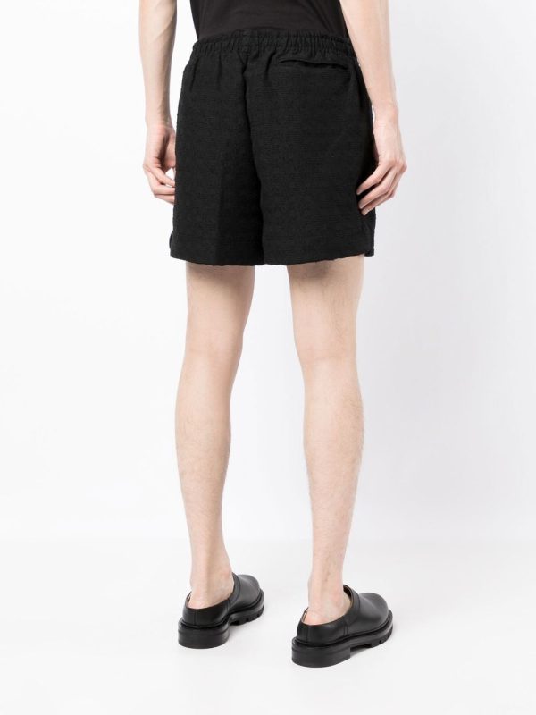 Check-Jacquard Elasticated Shorts Fashion