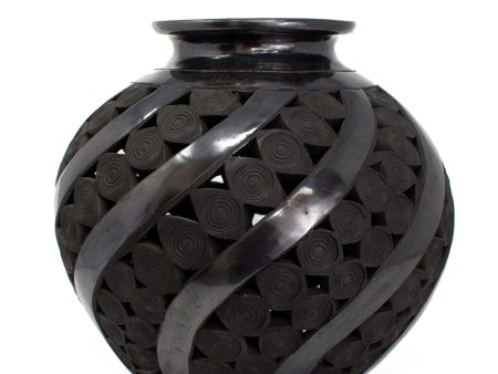 Striped Jug, Oaxaca Black Clay Discount