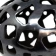 Geometric Shaped Holes Sphere, Oaxaca Black Clay Online Sale