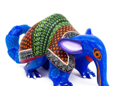 Blue Anteater Alebrije, Copal Wood For Sale