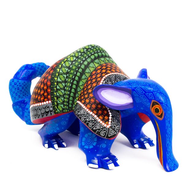 Blue Anteater Alebrije, Copal Wood For Sale