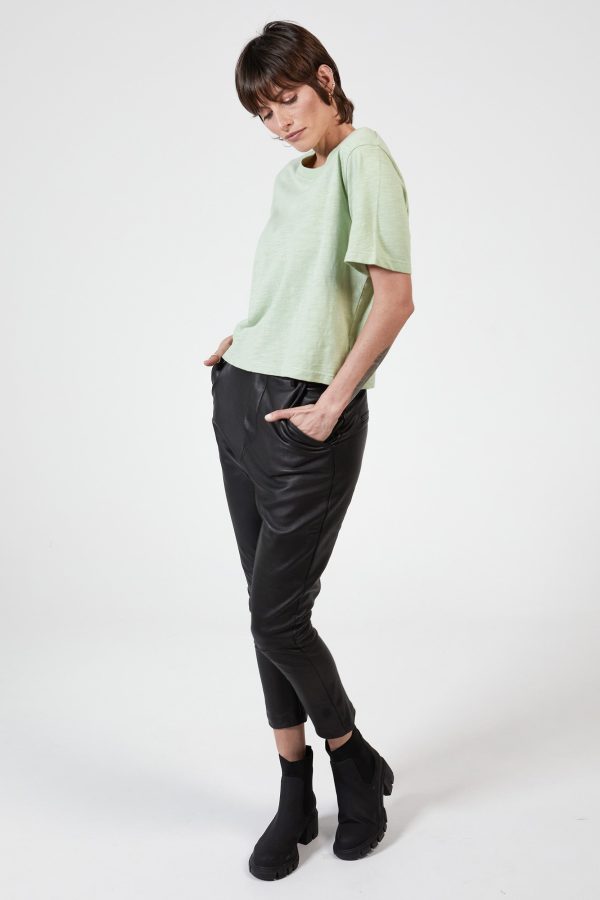 ANDIE BOX FIT TEE - WASHED MINT on Sale