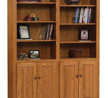 Traditional 48  by 72  Bookcase with Doors Supply