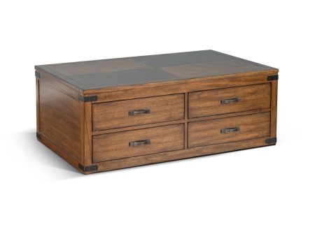 Safari Coffee Table w  Casters Sale