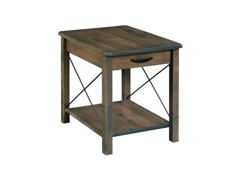 Crossway Lg End Table with Drawer Hot on Sale