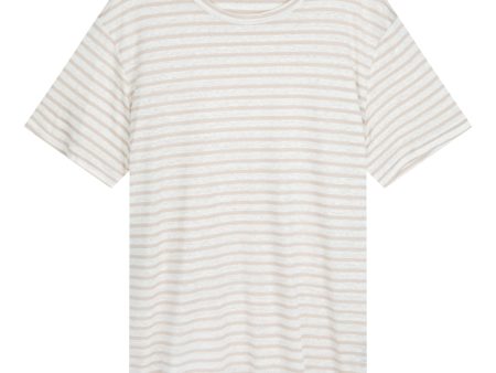 WESTBOURNE LINEN TEE - SAND STRIPE Fashion