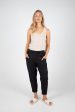 SUTTON HEMP PANT - BLACK For Sale