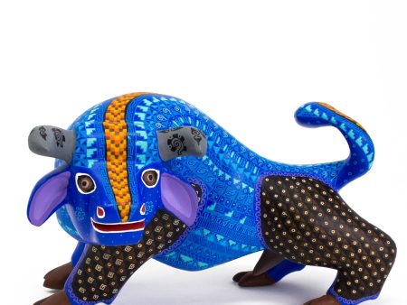 Blue Bull Alebrije, Copal Wood Online