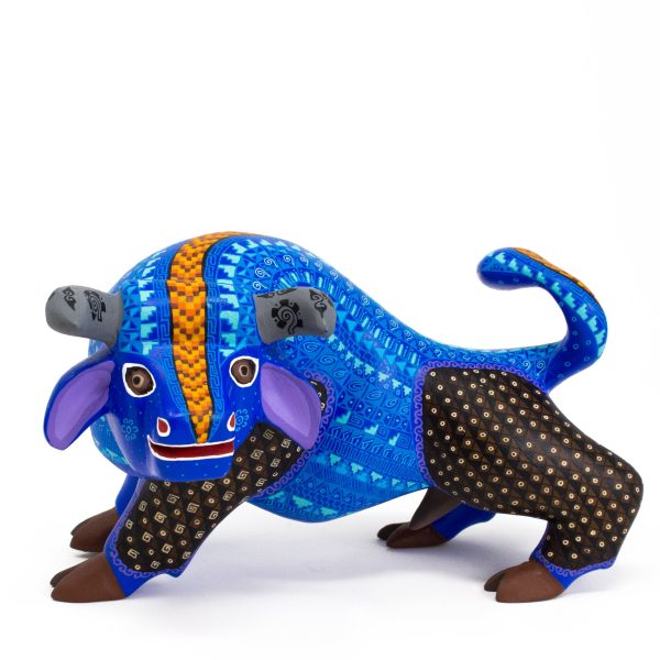 Blue Bull Alebrije, Copal Wood Online