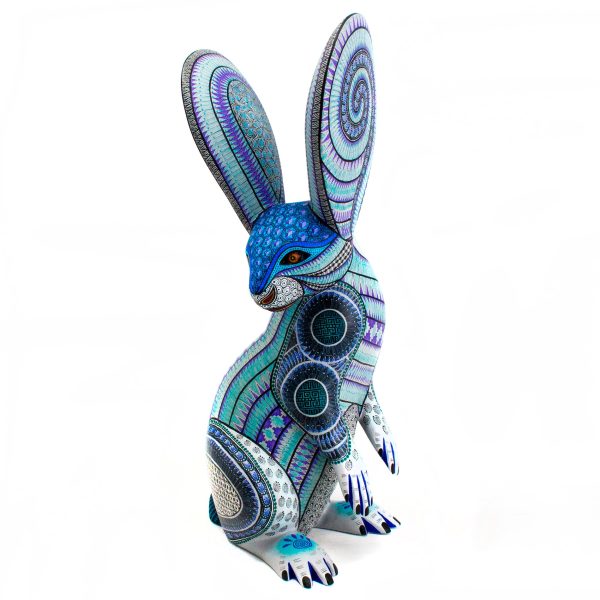 Round-Eared Standing Rabbit Alebrije, Copal Wood Sale