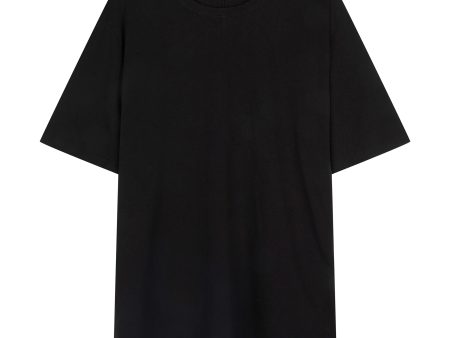 EASTBOURNE LINEN TEE - BLACK Cheap