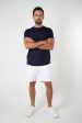 ORTEGA SLUB TEE - NAVY For Cheap