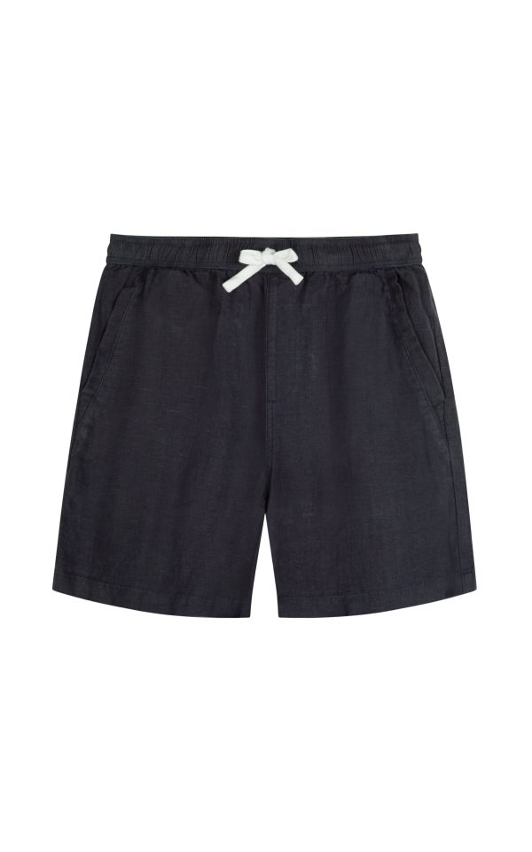 LAVENTO LINEN SHORT - NAVY Hot on Sale