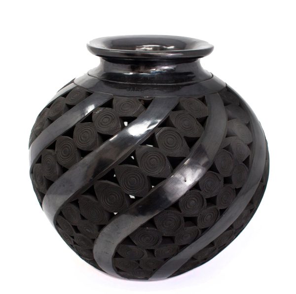 Striped Jug, Oaxaca Black Clay Discount