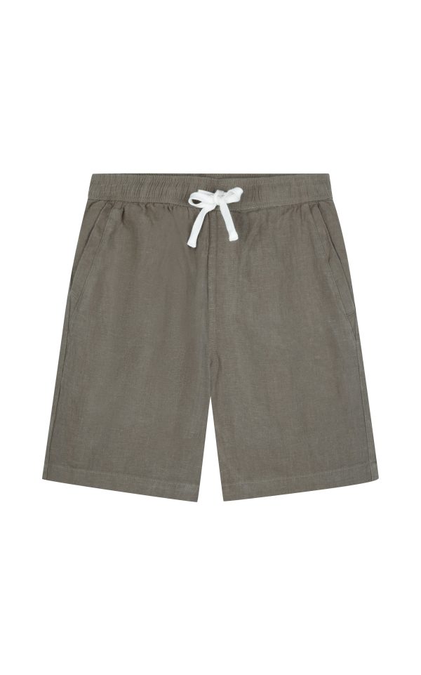 LAVENTO LINEN SHORT - FAWN For Sale