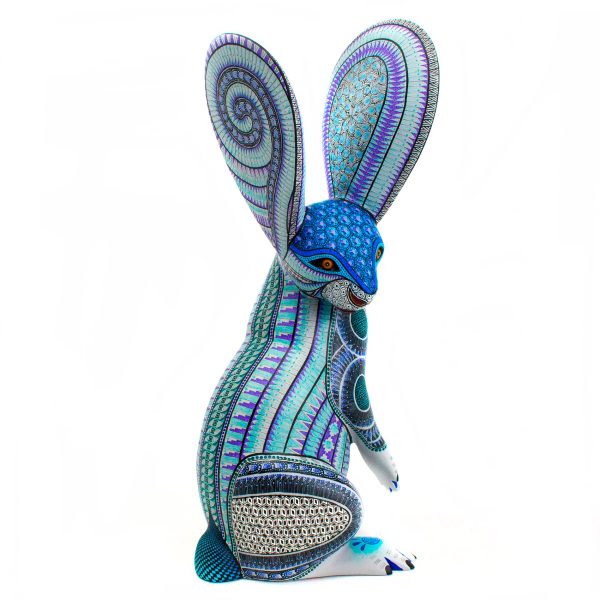 Round-Eared Standing Rabbit Alebrije, Copal Wood Sale