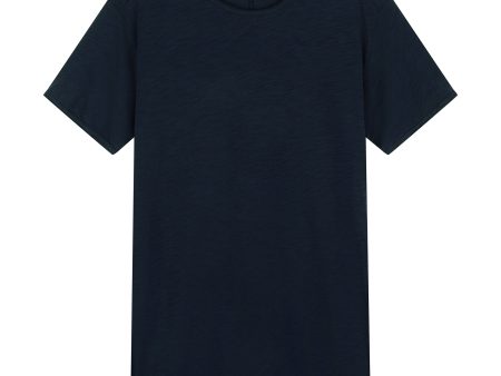 ORTEGA SLUB TEE - NAVY For Cheap