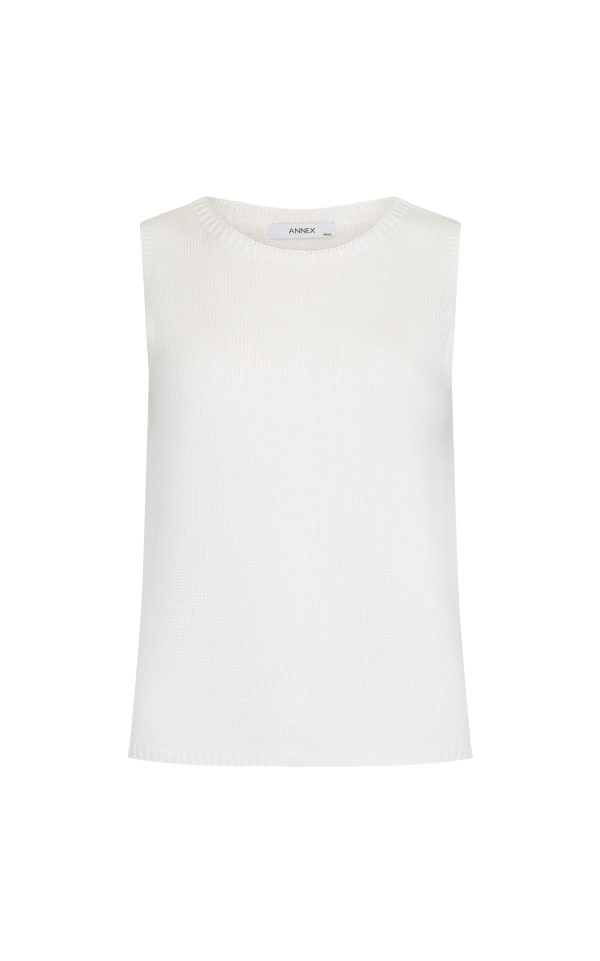 PYPER KNITTED CAMI - WHITE Sale