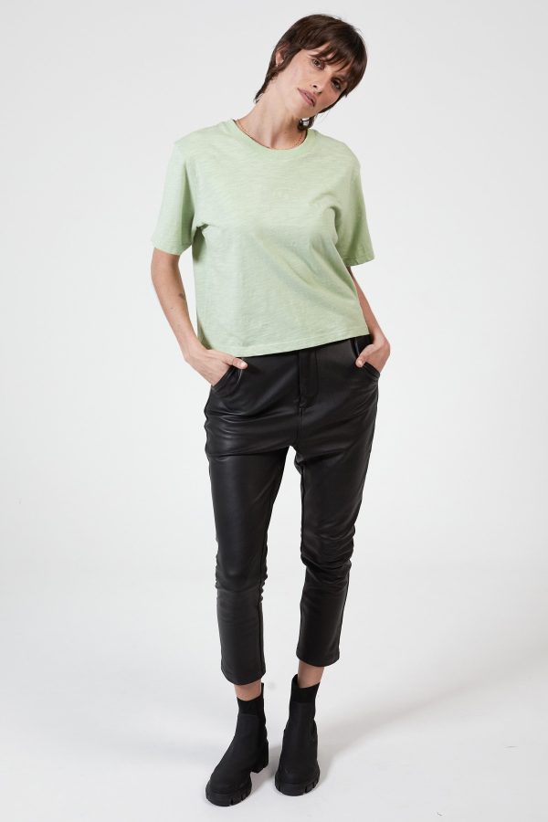 ANDIE BOX FIT TEE - WASHED MINT on Sale