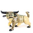 Yellow and Teal Bull Alebrije, Copal Wood Online