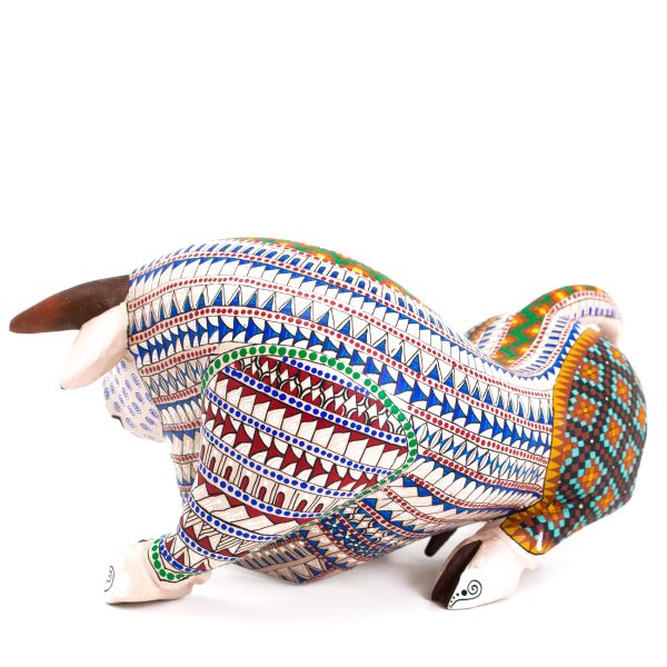 White Bull Alebrije, Copal Wood Sale