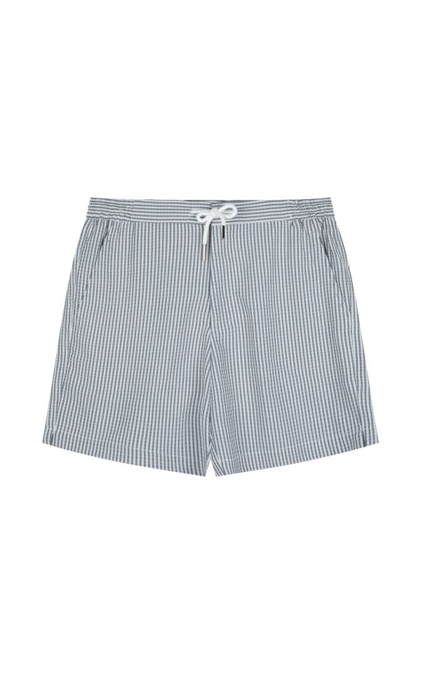 SERENITY SWIM SHORT - DARK NAVY STRIPE Online Sale