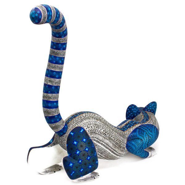 Large Sneaking Cat Alebrije, Copal Wood Online Sale