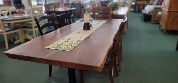 Reclaimed Live Edge American Walnut Slab Table- SOLD Hot on Sale