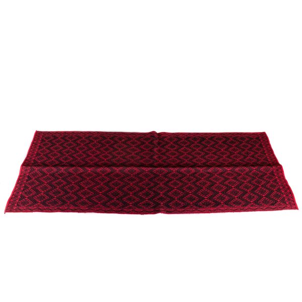 Red & Black Table Runner, Backstrap Weaving Online Hot Sale