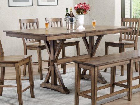 Carmel Counter Trestle Table Set For Cheap