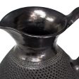 Large Textured Pierced Drop Pitcher, Oaxaca Black Clay Hot on Sale