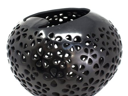 Thousand Petals Glossy Sphere, Black Clay Cheap