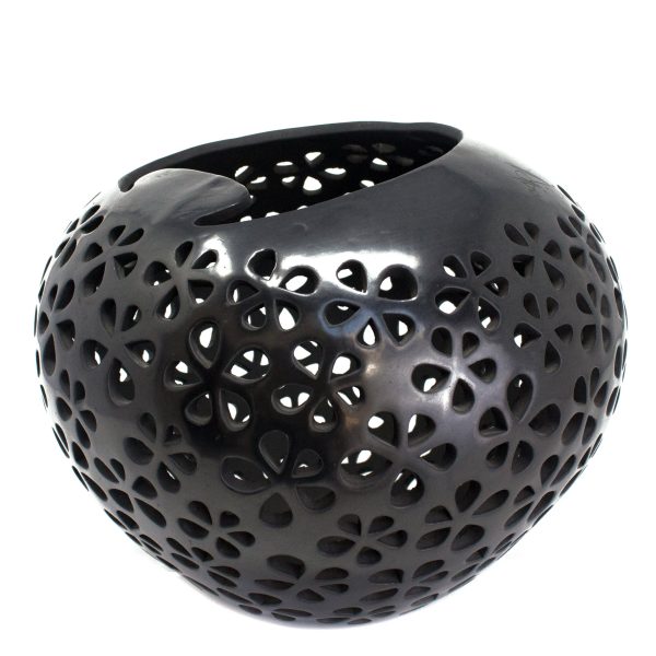 Thousand Petals Glossy Sphere, Black Clay Cheap