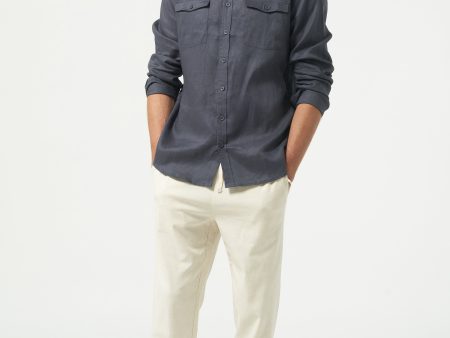 MONTOYA POCKET SHIRT - BLUE BLACK Sale