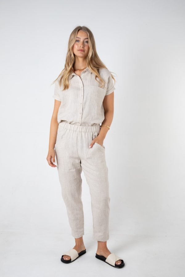 SUTTON HEMP PANT - NATURAL Fashion