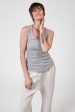 RAYNE SLUB TANK - GREY MARL For Discount