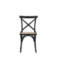 Amos Cafe Chair Black Rattan (2pk) Online Sale