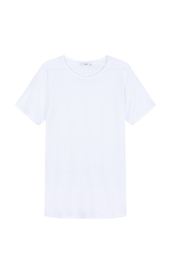 ORTEGA SLUB TEE - WHITE For Cheap