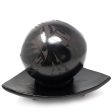 Triangular Fruit Platter, Single Large Ball, Scribed Black Clay Fashion