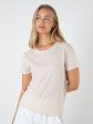 ZEPHYR SLUB TEE - SAND Hot on Sale